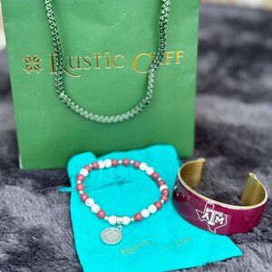 RUSTIC CUFF TEXAS A&M Bracelet Duo